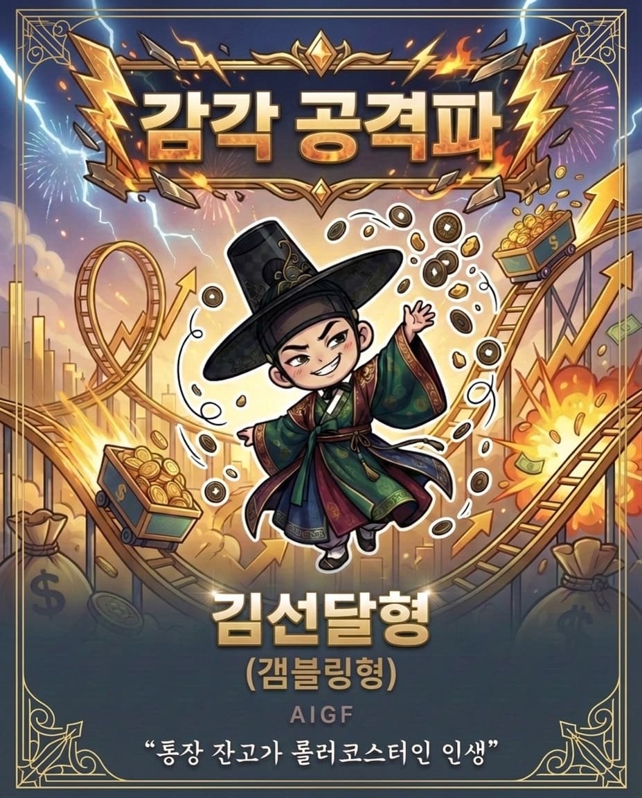 감각 공격파 - 김선달형 (갬블링형) AIGF - 통장 잔고가 롤러코스터인 인생