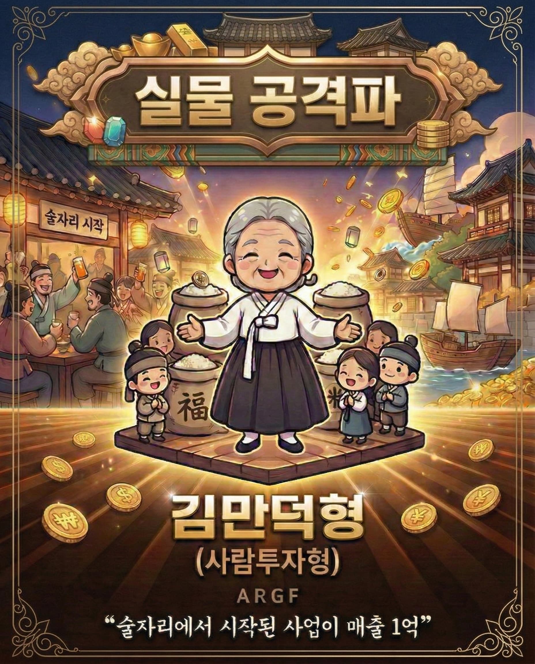 실물 공격파 - 김민덕형 (사람투자형) ARGF - 술자리에서 시작된 사업이 매출 1억