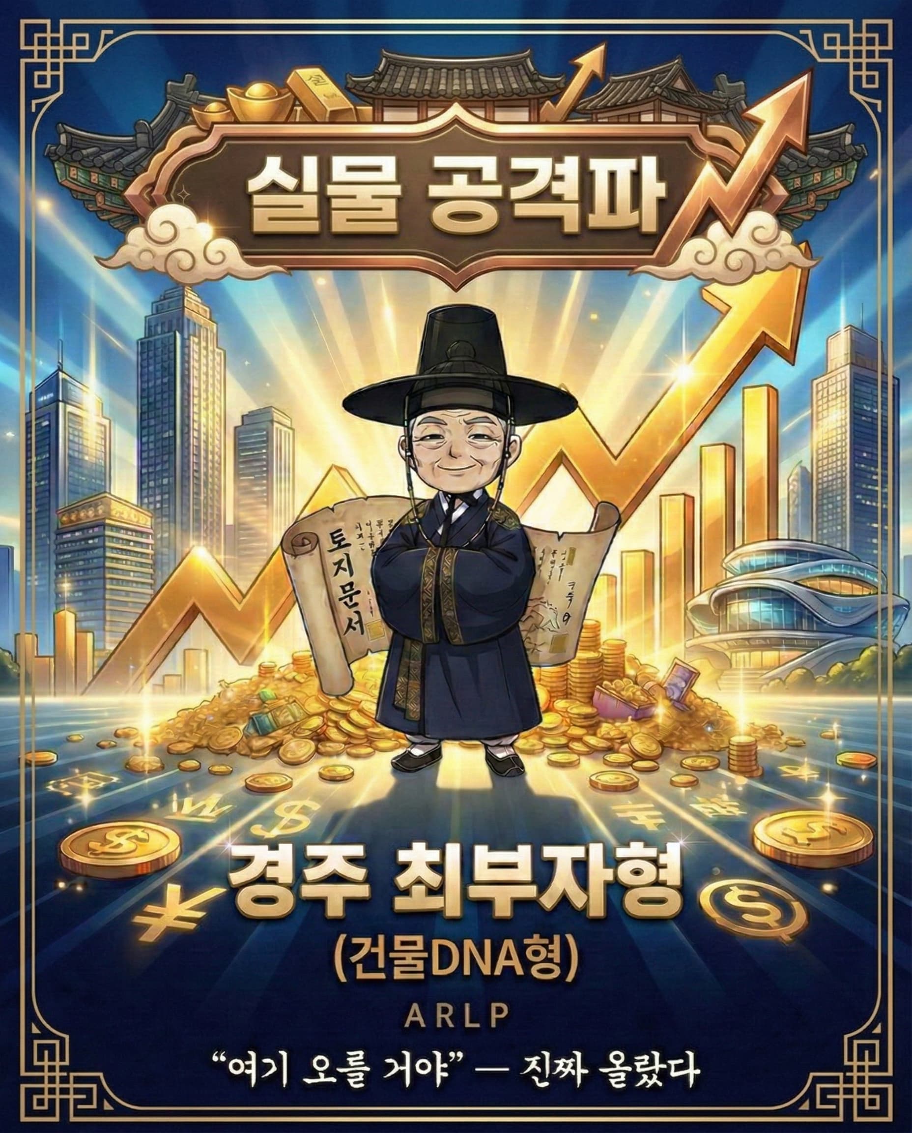 실물 공격파 - 경주 최부자형 (건물DNA형) ARLP - "여기 오를 거야" — 진짜 올랐다