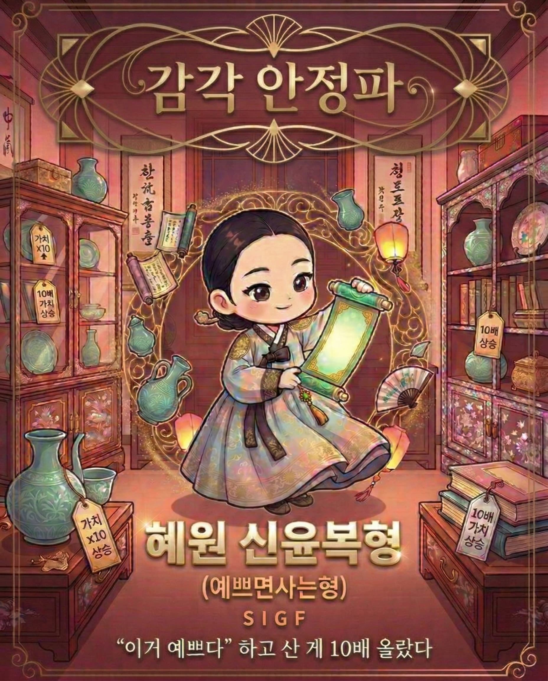 감각 안정파 - 혜원 신윤복형 (예쁘면사는형) SIGF - "이거 예쁘다" 하고 산 게 10배 올랐다