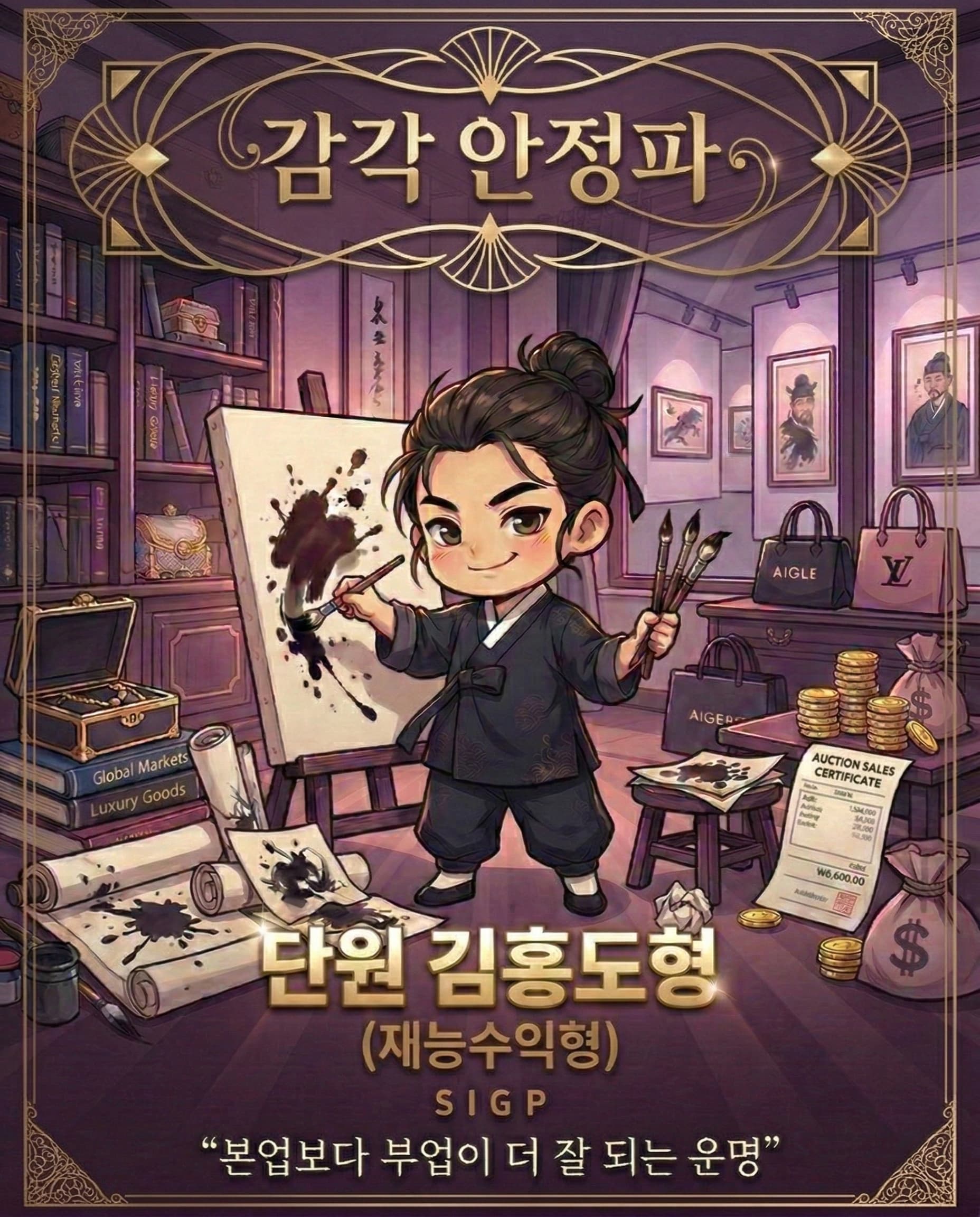 감각 안정파 - 단원 김홍도형 (재능수익형) SIGP - 본업보다 부업이 더 잘 되는 운명