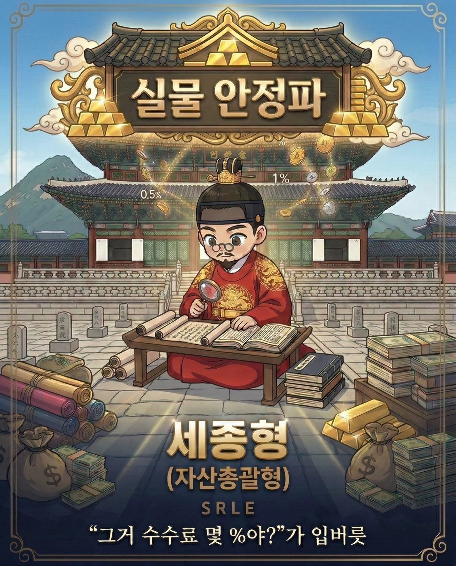 실물 안정파 - 세종형 (자산총괄형) SRLE - "그거 수수료 몇 %야?"가 입버릇