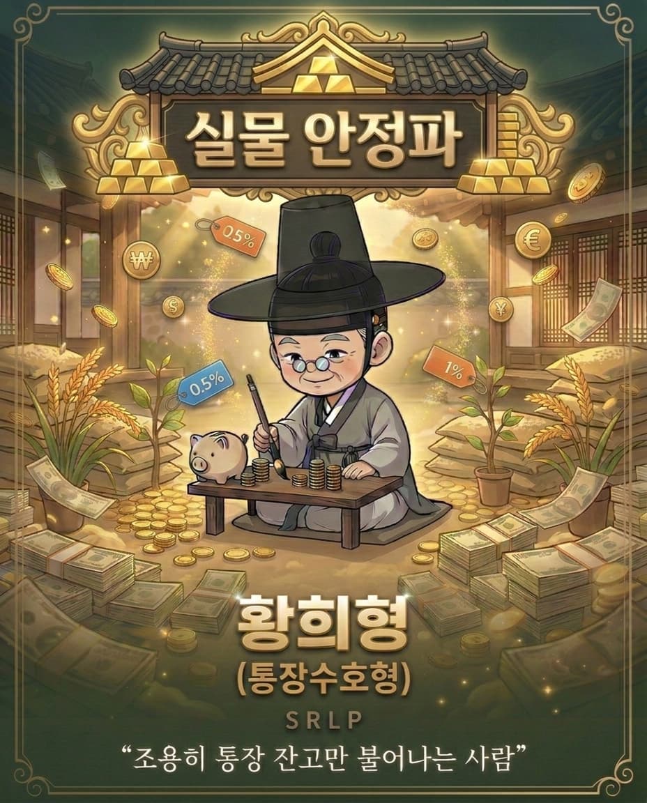 실물 안정파 - 황희형 (동장수호형) SRLP - 조용히 통장 잔고만 불어나는 사람